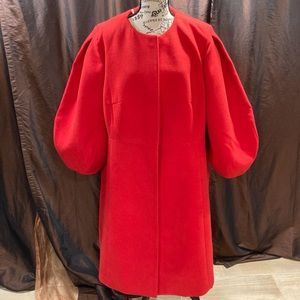 Red coat missing buttons easy fix